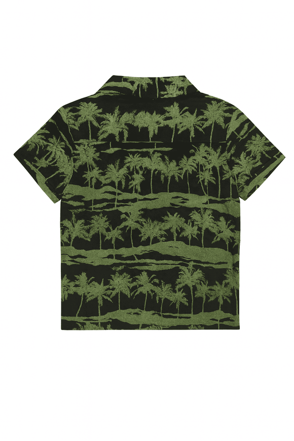 Green Palm Aop Resort Shirt Nawao.com