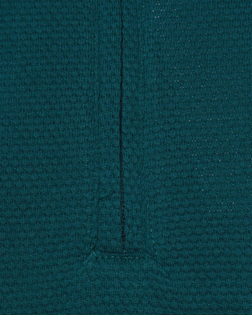 Green Polcorn Knit Polo T Shirt Dark Nawao.com