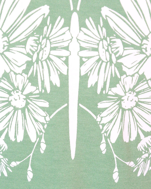 Green Printed T Shirt Nawao.com