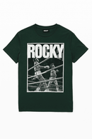 Green Rocky Drop Sholder Tshirt Green Nawao.com