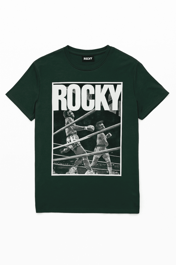 Green Rocky Drop Sholder Tshirt Green Nawao.com
