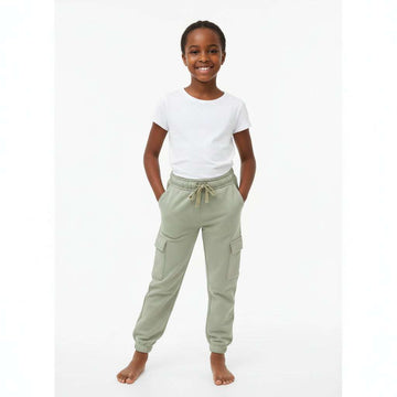 Green Track Pant With Cargo Pockets Nawao.com