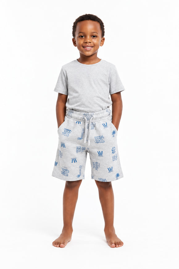 Grey 2 Pack Shorts Mid Grey Nawao.com