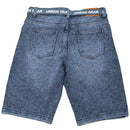 Grey 5 Pocket Belted Denim Shorts Mid Grey 15 16 Years Nawao.com