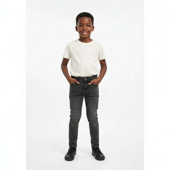 Grey 5 Pocket Jeans Mid Grey Nawao.com