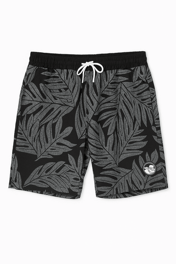 Grey Aop Printed Shorts Mid Nawao.com