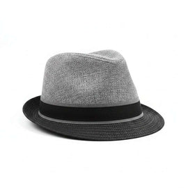 Grey Black Fedora Hats With Band Nawao.com