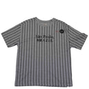 Grey Brazil Stripe Oversize Tshirt Nawao.com