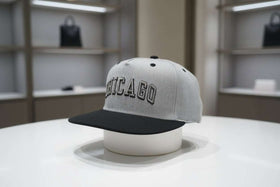 Grey Colour Embellished Cap Nawao.com