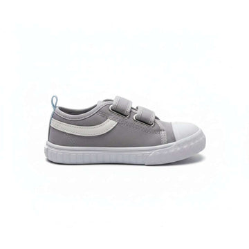 Grey Double Strap Sneaker Mid Grey Nawao.com