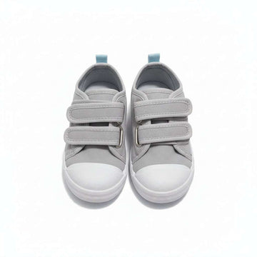 Grey Double Strap Sneaker Mid Grey Nawao.com