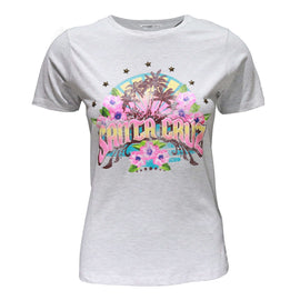 Grey Embellished T Shirt Nawao.com