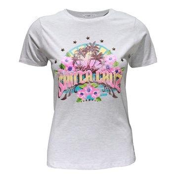 Grey Embellished T Shirt Nawao.com