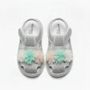 Grey Floral Outsole Sounded Sandal Mid Grey Nawao.com