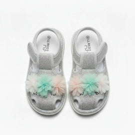Grey Floral Outsole Sounded Sandal Mid Grey Nawao.com