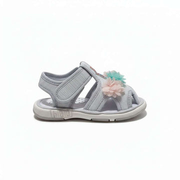 Grey Floral Outsole Sounded Sandal Mid Grey Nawao.com