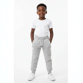 Grey Interlock Zip Pocket Jog Pant Mid Grey Nawao.com