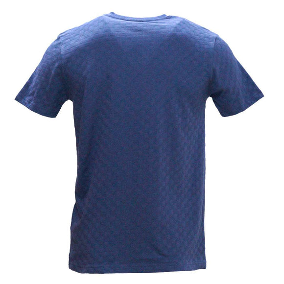 Grey Jacquard T Shirt With Motive Print Dark Grey Nawao.com