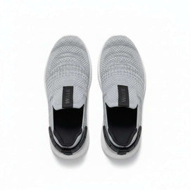 Grey Knitted Slip On Mid Grey Nawao.com