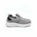 Grey Knitted Slip On Mid Grey Nawao.com