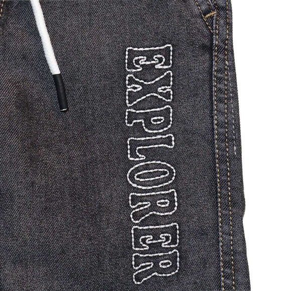 Grey Loose Fit Explorer Jogger Nawao.com