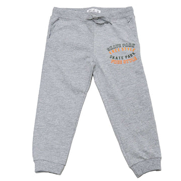 Grey Marl Jogpant With Print Nawao.com