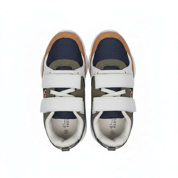 Grey Material Block Chunky Sneakers Pale Grey Nawao.com