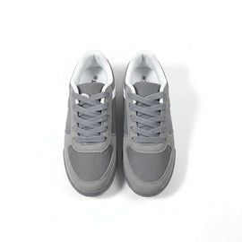 Grey Material Block Sneaker Mid Grey Nawao.com