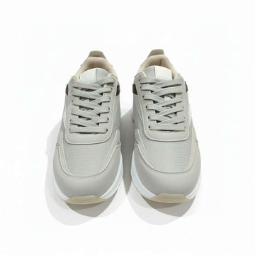 Grey Material Block Sneaker Nawao.com