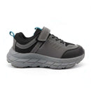 Grey Material Block Sneakers  Mid Grey Nawao.com