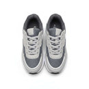 Grey Material Block Sneakers Mid Grey Nawao.com