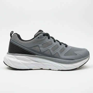 Grey Material Block Sneakers Nawao.com