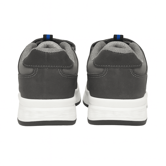 Grey Material Block Sneakers Nawao.com