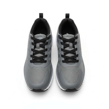 Grey Material Block Sneakers Nawao.com