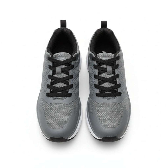 Grey Material Block Sneakers Nawao.com