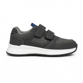 Grey Material Block Sneakers Nawao.com
