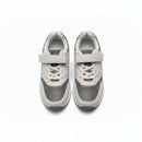 Grey Material Block Sneakers Pale Grey Nawao.com