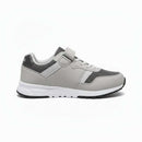 Grey Material Block Sneakers Pale Grey Nawao.com