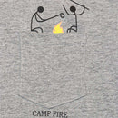 Grey Mel Camp Fire Pocket Tee Nawao.com