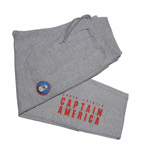 Grey Mel Captain America Active Pants Mid Grey Nawao.com