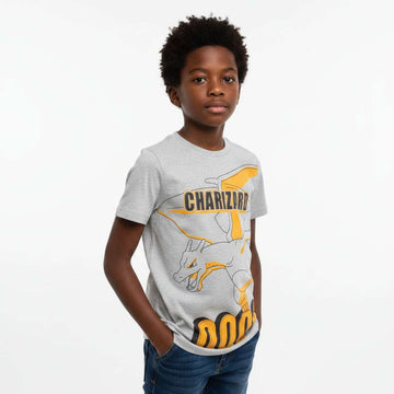 Grey Mel Charizard Tee Mid Grey Nawao.com