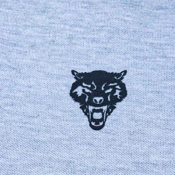 Grey Mel Regular Collar Zipneck Polo Mid Grey Nawao.com