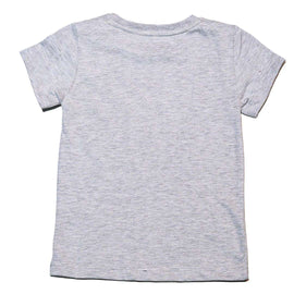 Grey Melange Ss Fairytale Placement Print T Shirt Nawao.com