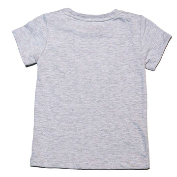 Grey Melange Ss Fairytale Placement Print T Shirt Nawao.com