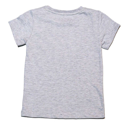 Grey Melange Ss Fairytale Placement Print T Shirt Nawao.com