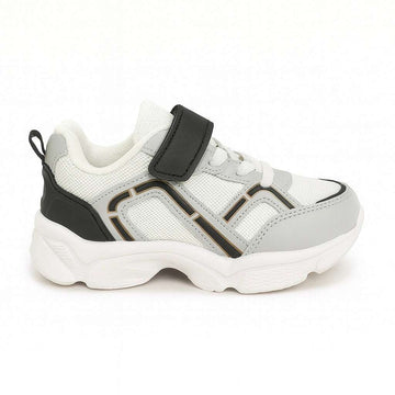 Grey Overlayed Chunky Sneaker Nawao.com