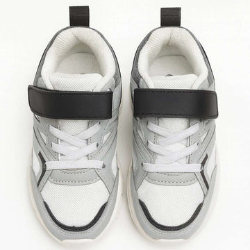 Grey Overlayed Chunky Sneaker Nawao.com