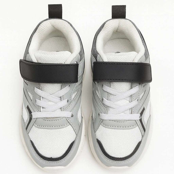 Grey Overlayed Chunky Sneaker Nawao.com