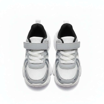Grey Overlayed Trainer White Nawao.com