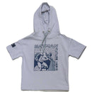 Grey Oversize Hooded Batman T Shirt Nawao.com